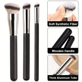 3-piece Foundation Brush Includes Brushes Suitable Liquid Qme 3 PCS