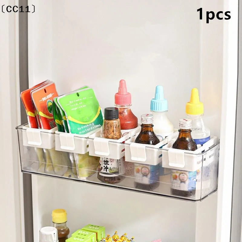 CC11Multifunctional Refrigerator Side Door Retractable Rtorage Box Qme