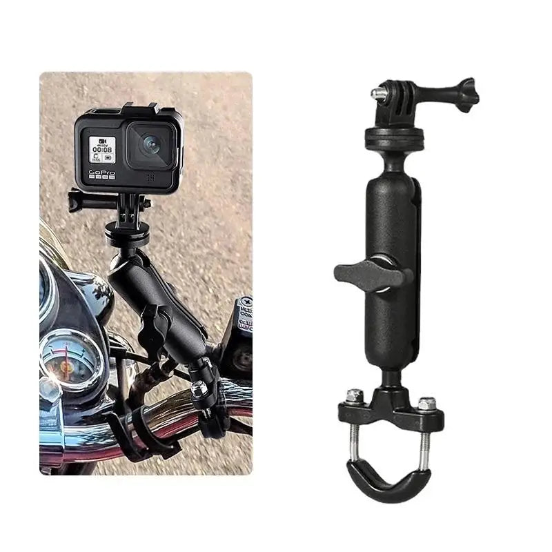 Motorcycle 360-Degree Camera Holder Versatile Mounting Bracket Steady Qme A1