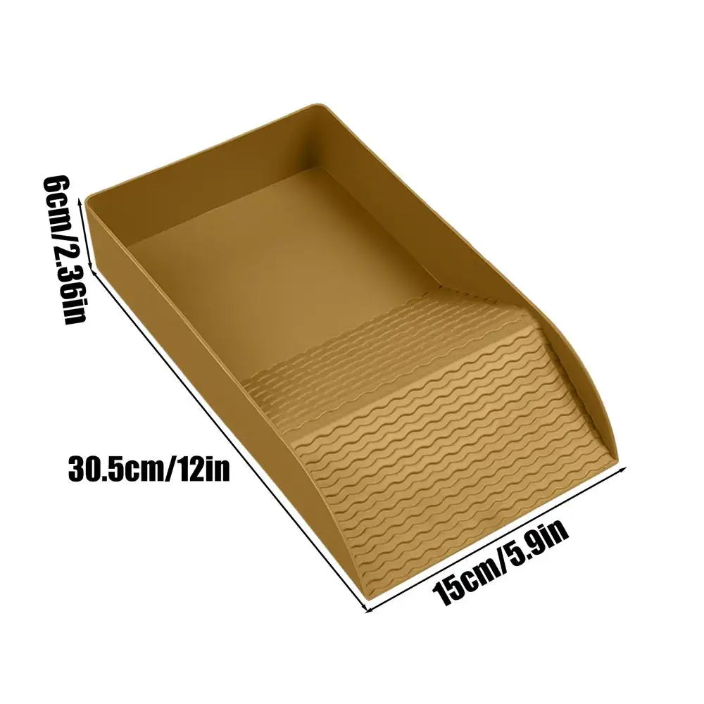 Tortoise Water Bowl Reptile Bathing Dish with Ramp Aquarium Ornament Water Bowl for Turtle Bearded Dragon Lizard Gecko Snake Qme small
