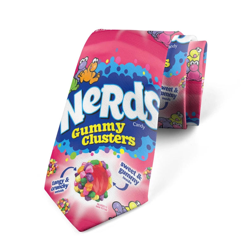 Trend Street Art Printed Tie Skateboard Youth Unisex Casual Fashion Qme style2