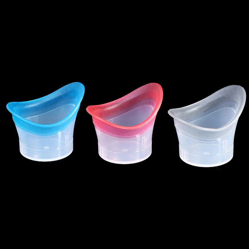 Silicone Eyewash Cup Reusable Soft Eye Bath First Aid Emergency Wash Qme