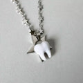 Unique Design Y2k Necklace Heart Star Cute Teeth Splicing Clavicle Chain Qme A1