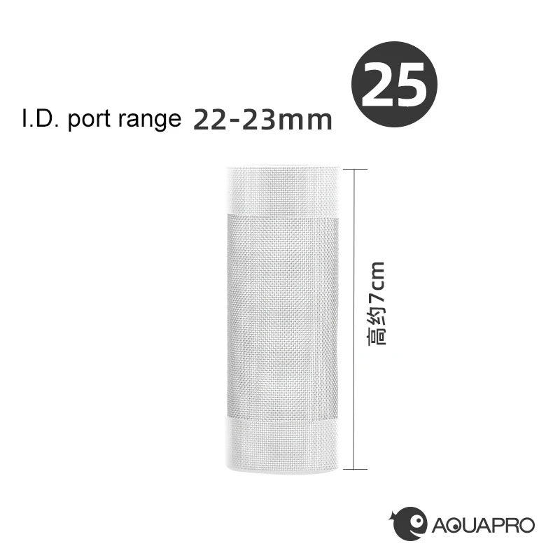 2pcs Aquarium Filter Stainless Steel Inlet Protective Net Cover Small Shrimp Fish Protection Mesh Accessories Water Akvarium Qme 25mm