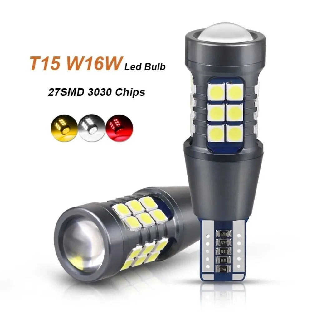 2pcs Super Bright W16W T15 921 LED Bulbs Canbus Car Light High Power 3030SMD No Error for Tail Signal Lamp Backup Reserve Lights Qme