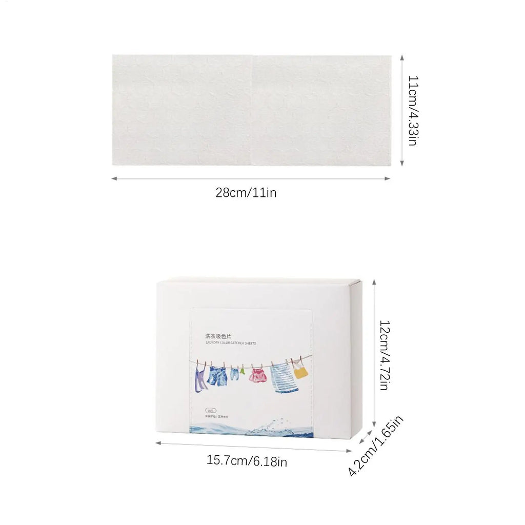 Catcher Laundry Sheets 30-Count Run Remover Household Supplies Fabric Qme