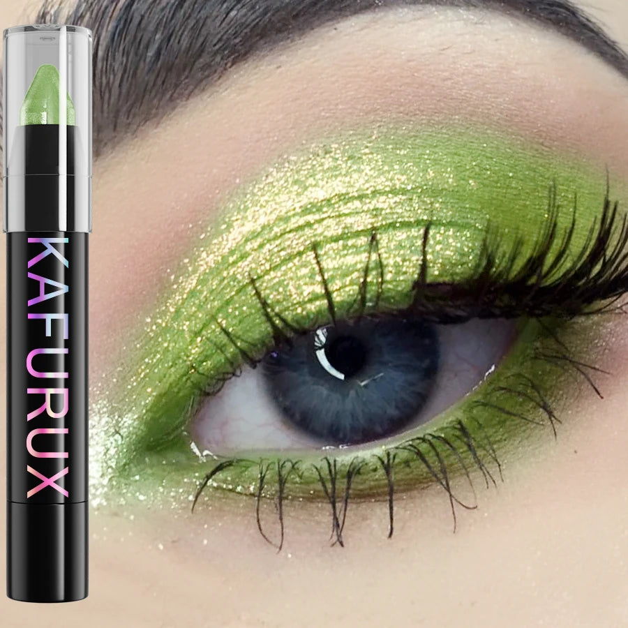 25 Colors Glitter Eyeshadow Eyeliner Pencil Waterproof Pearlescent