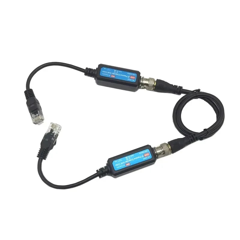 ESCAM 1-CH Passive IP Extender over Coax Transmit IP Camera signal over Existing Coaxial Cable at 100Mbps Qme