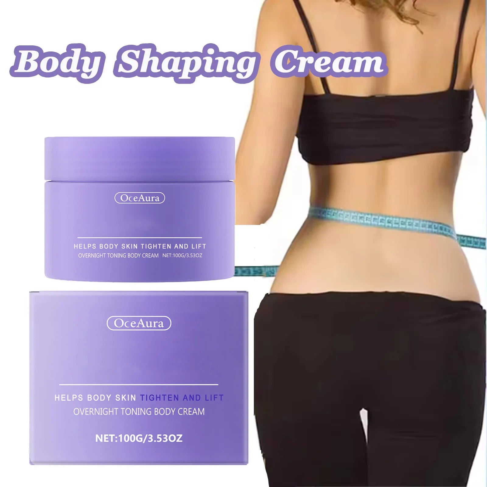Body Shaping Cream Firming Lifting Moisturizer Skin Improving Sagging Tightens Skin Contours Smooth Massage Body Sculpting Cream Qme