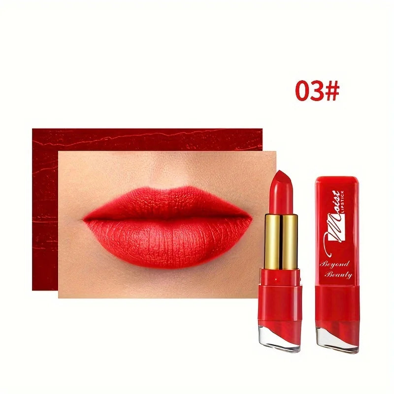 12 Colors Creamy Moisturizing Lipstick Long Lasting Leaning Tower Qme 03