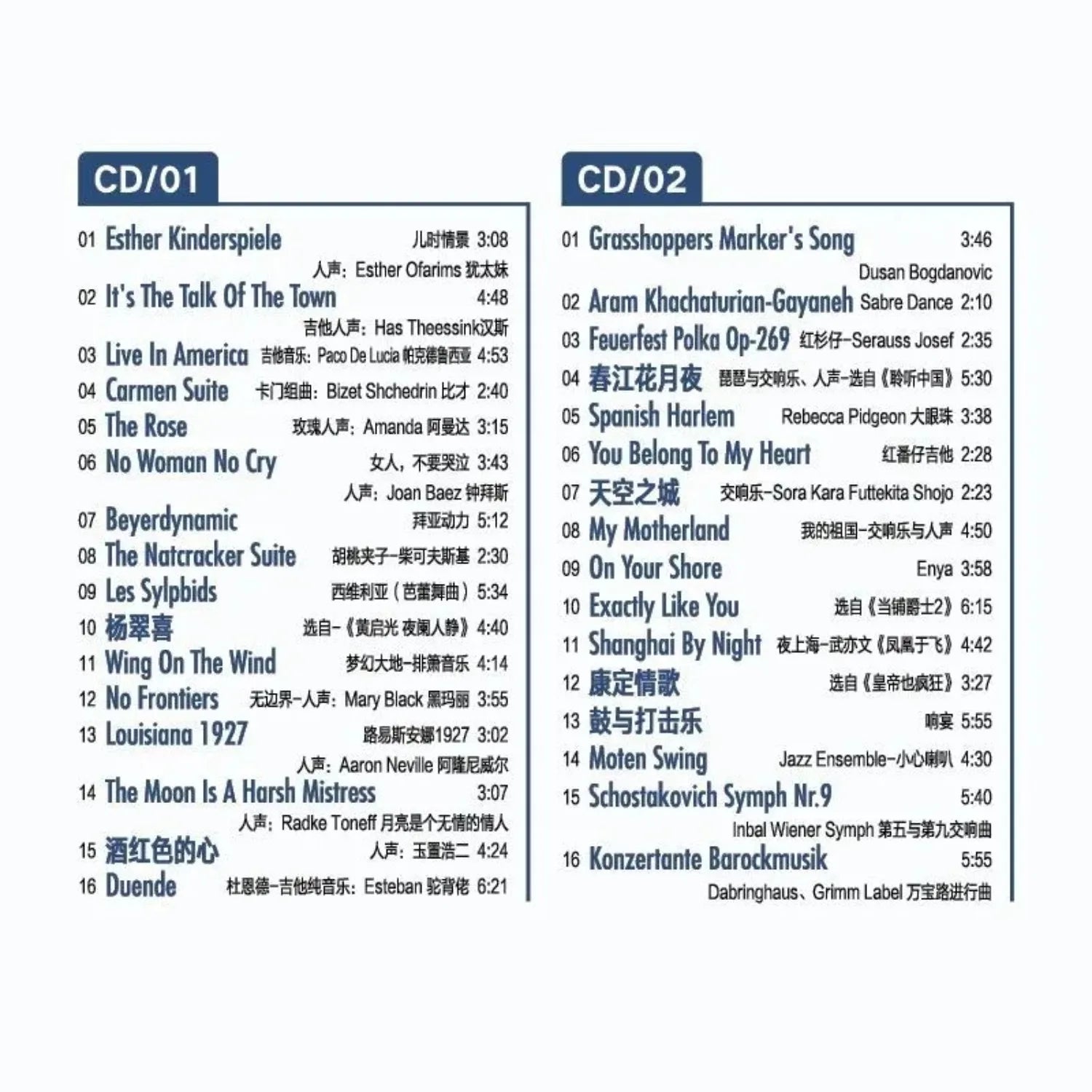 Hi-Fi Audiophile Test CD Album, Professional Audio Equipment Design Cover, High-Resolution Demonstration Track Collection Qme