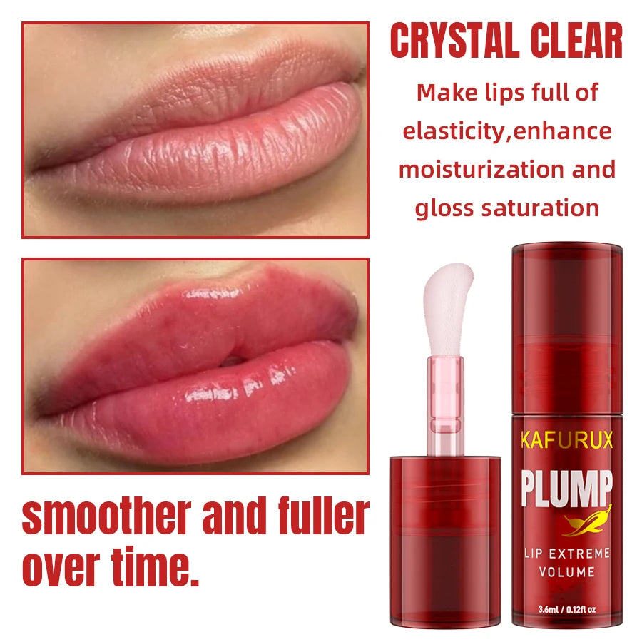 1 Lip Plump Long Lasting Oil Moisturizing Gloss Serum Instant Qme