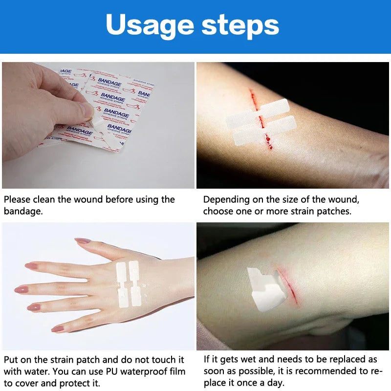 1 3 10 50 Patches Butterfly Closure Bandage Strips Adhesive Strip Qme