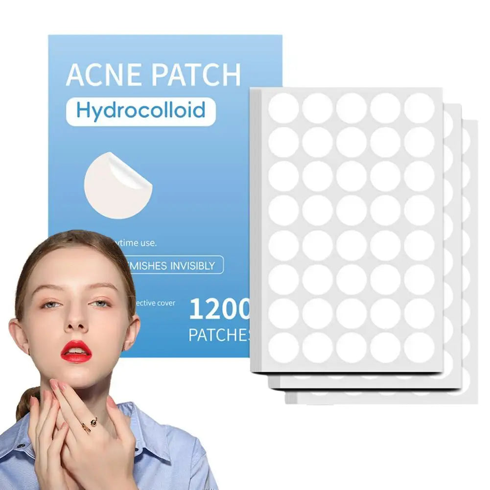 400/800/1200Pcs New Clear Pimple Patch Acne Absorbing Cover Patch Acne Dots Patches Moisturizes For Covering Zits And Blemishes Qme