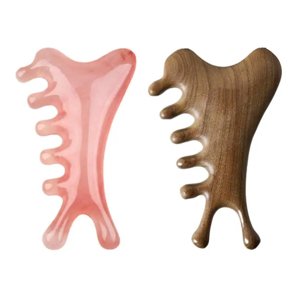 New Guasha Beautiful Massage Beeswax Scraping Massage Scraper Face Massager Acupuncture Gua Sha Eye Face Board SPA Massage Tool Qme