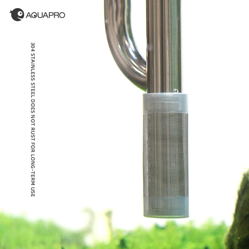 2pcs Aquarium Filter Stainless Steel Inlet Protective Net Cover Small Shrimp Fish Protection Mesh Accessories Water Akvarium Qme