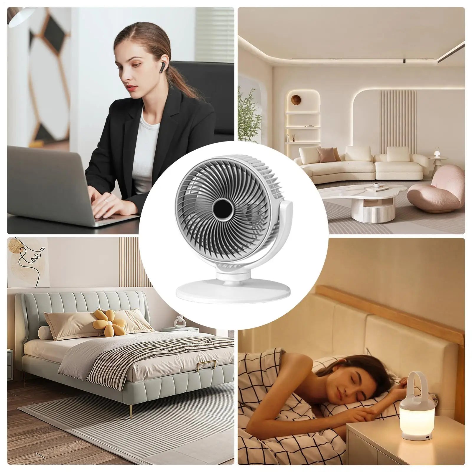 Stand Up Fan Rechargeable Powerful Quiet Portable 5-Speed Floor Fans That Blow Cold Air For Home Office Dorm Apartment Indoor Qme
