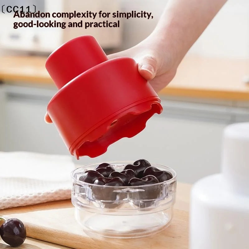Cherry Pitters Corer Handheld Press Pitter Remover 7 Holes Qme