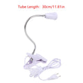 1 8M E27 Clamp Lamp Socket 360 Rotatable EU Plug Switch Wire Hanging Qme White