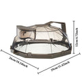 Versatile Clear Microwave Splatter Cover Water Steamer Ergonomic Qme Transparent Coffee