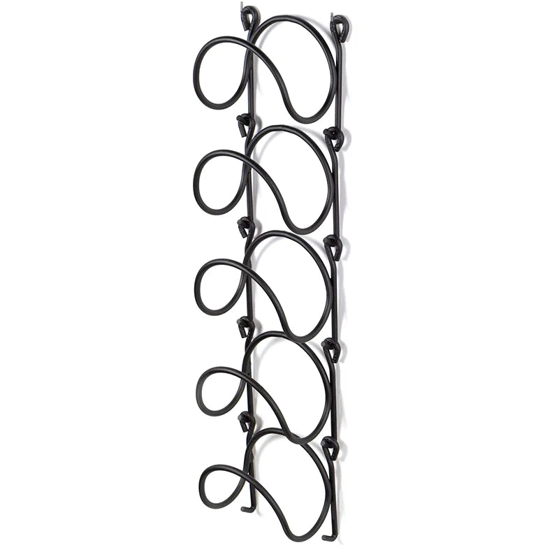 Curved Finish Bathroom Organizer Wrought Iron Metal Towel Rack Wall Qme
