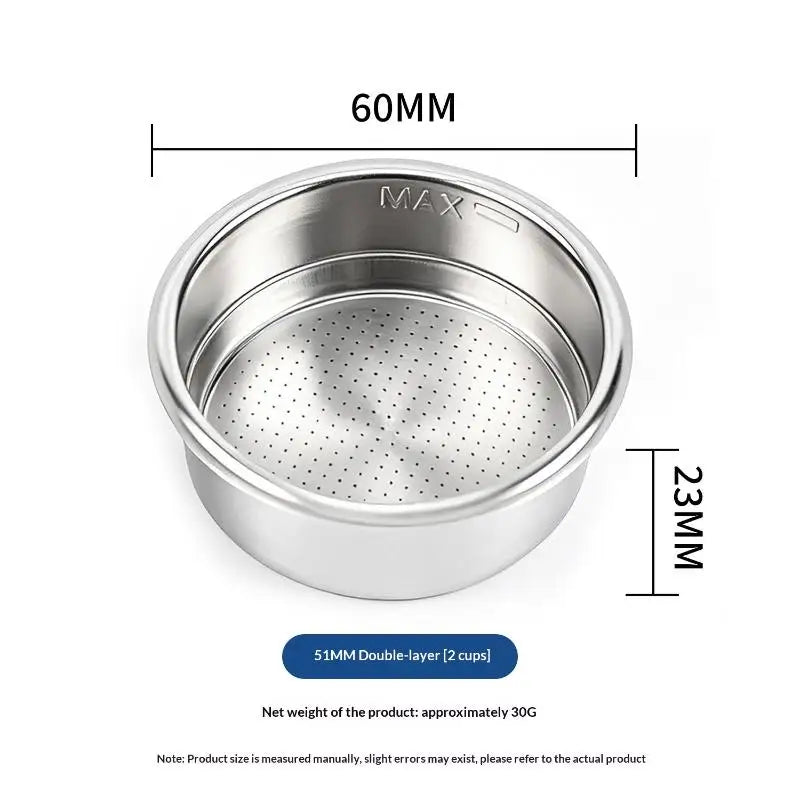 51 1-Cup 2-Cup Filter Replacement Basket Coffee Bottomless Qme A2