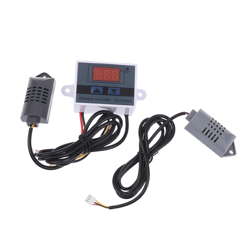 Digital Humidity Controller 12V 24V 220V Humidistat Hygrometer Qme