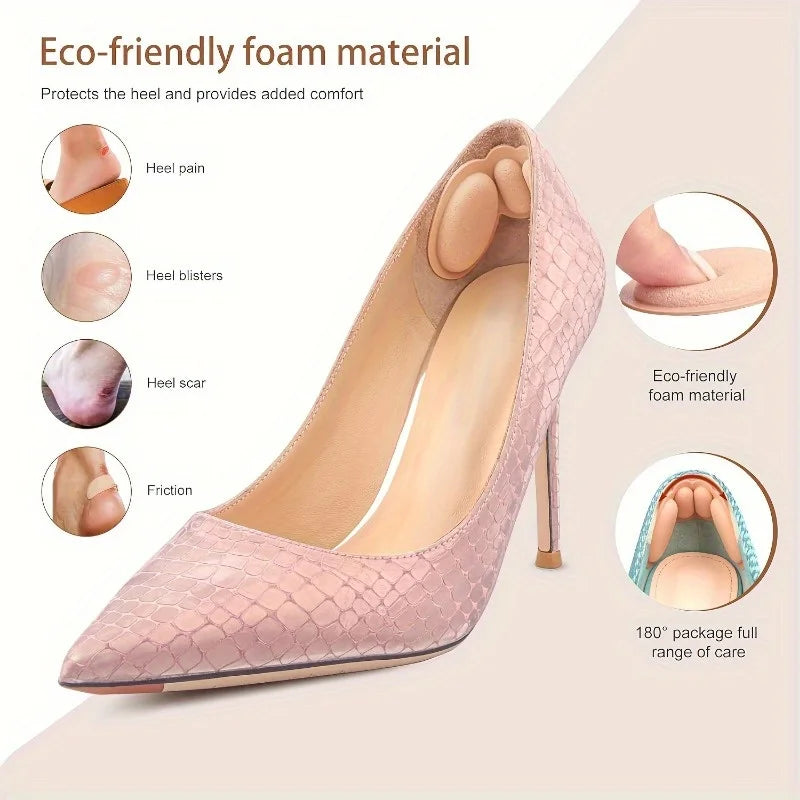 Heel Pads for Shoes that are Too Big, Heel Cushions for Pain Relief & Tighter Fit, Filler Improved Shoe Fit and Comfort Qme