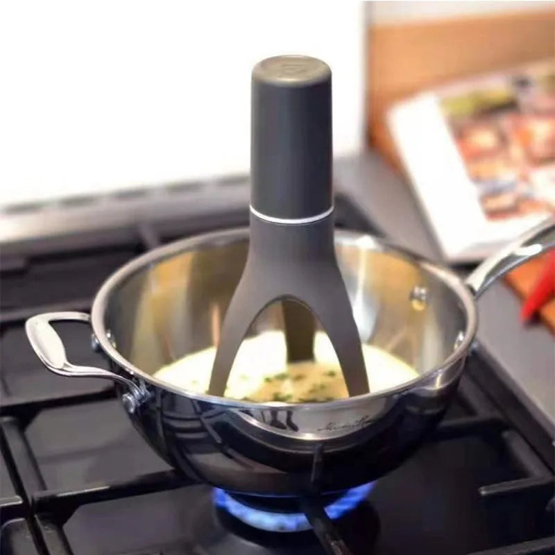 Automatic Triangle Stirrer Hands-free Electric Egg Whisk Kitchen Qme