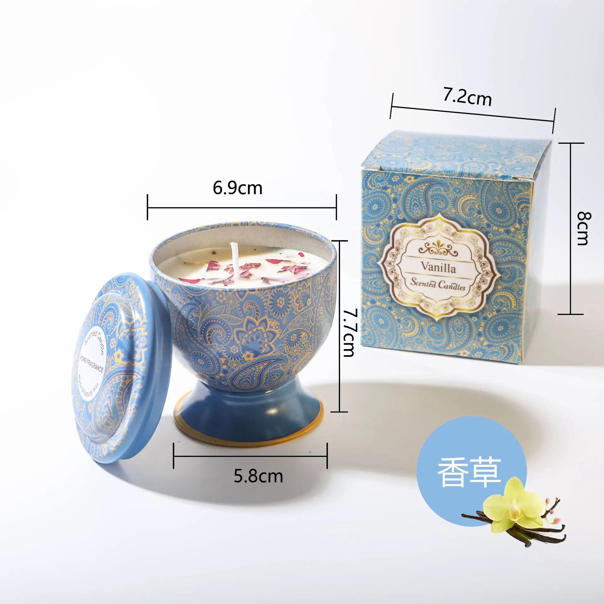 Candle Gift Set Soy Wax Aromatherapy Jar Candles in Tin Can Luxury Wedding Favors Bridesmaid Souvenir for Guests Home Decor Qme Vanilla Cream
