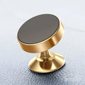 1 Metal Material Circular Mini Magnetic Phone Holder Car Qme Gold