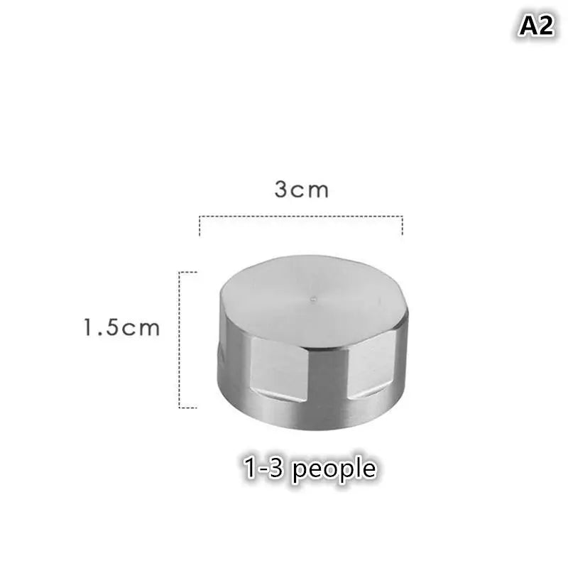Stainless Steel Moka Pot Stovetop Splash-proof Valve Cover Splash Cap Qme A2