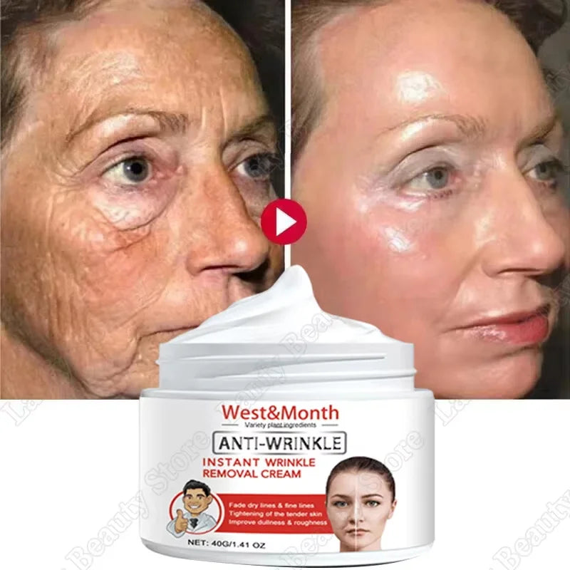 Retinol Wrinkle Removing Face Cream Anti-Aging Firming Lifting Fade Fine Lines Moisturizing Brighten Skin Care Korean Cosmetics Qme