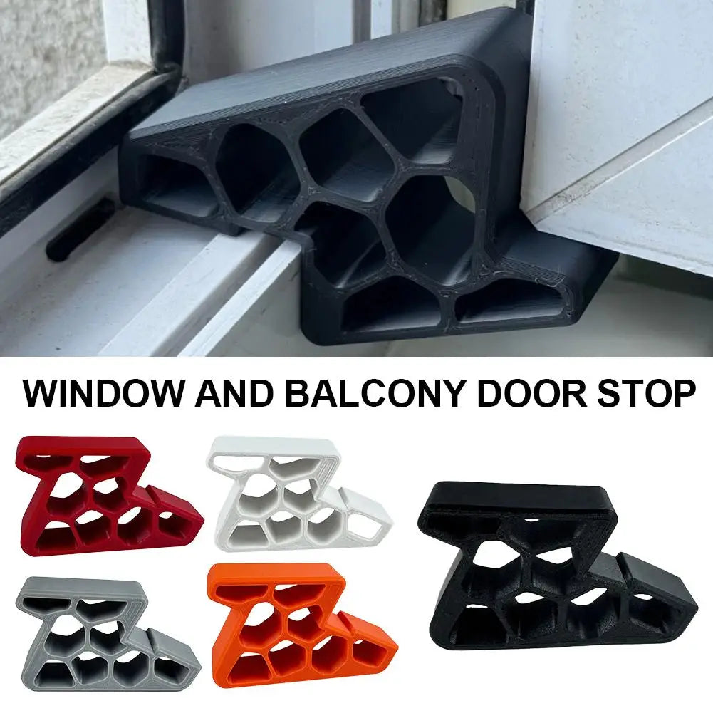 Heavy-Duty Window Door Stop Wedge Non-slip Balcony Door with Track Lock Stopper Easy To Install Remove Doors Anti-wind Holder Qme