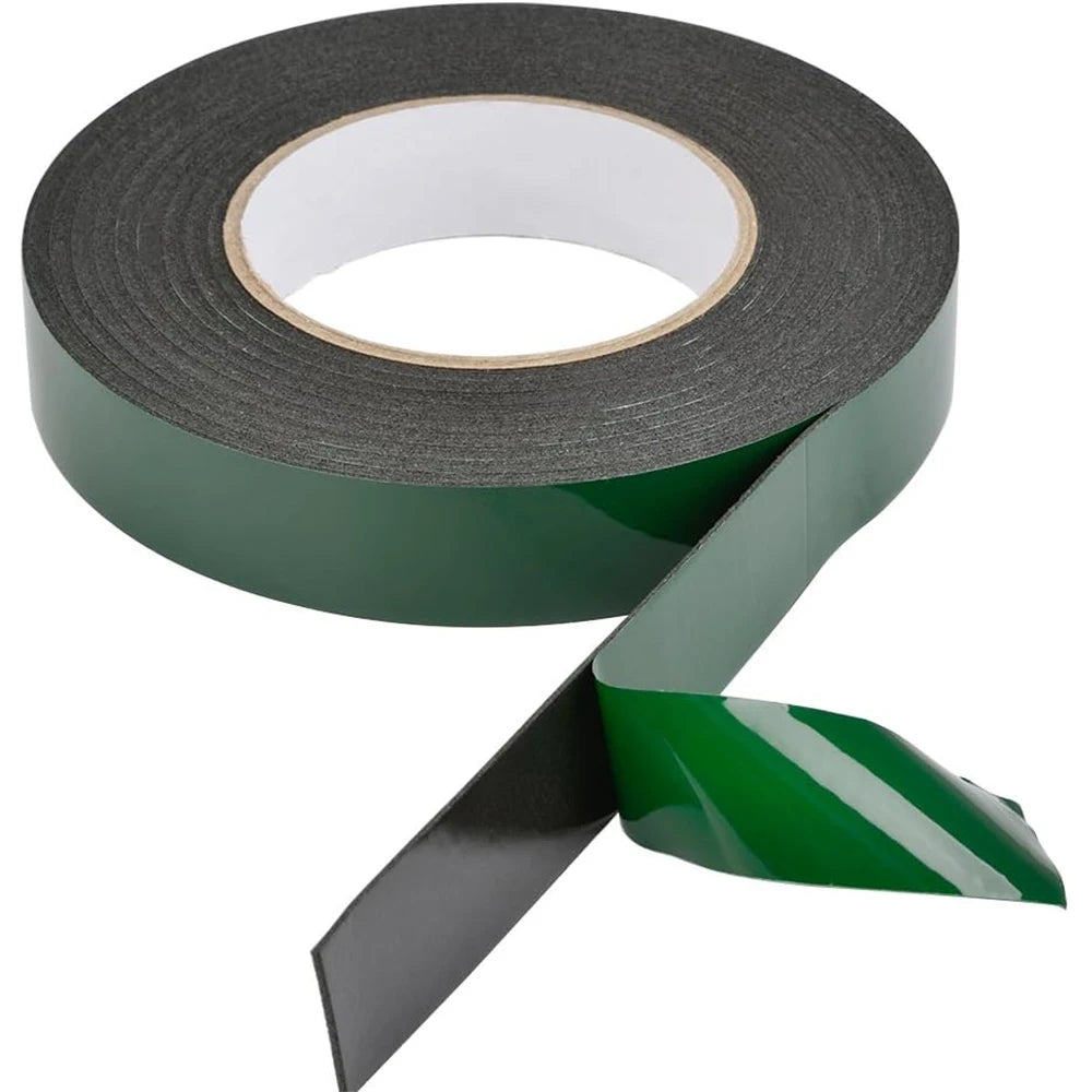 10M Double Sided Foam Tape 8-50cm Width Black PE Sponge Ultra-strong Self-adhesive Waterproof Heavy Duty Mounting Tape for Decor Qme