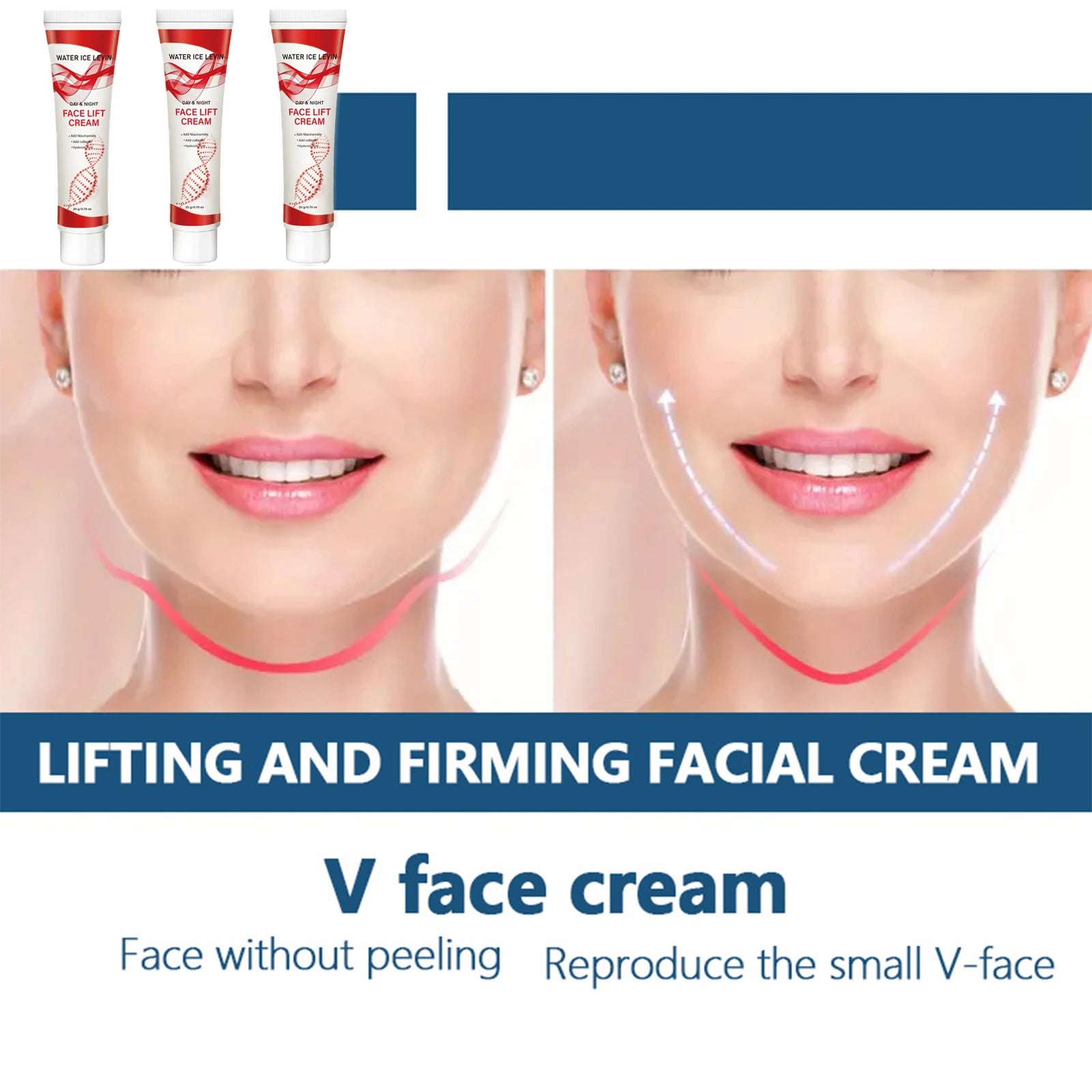 Day Night Facial Lift Cream with Niacinamide Collagen, Hydrating Firming Skin Cream Qme