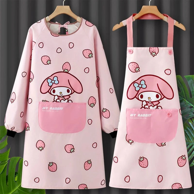 Hello Kitty Fashionable Apron Kitchen Home Use Grease Qme
