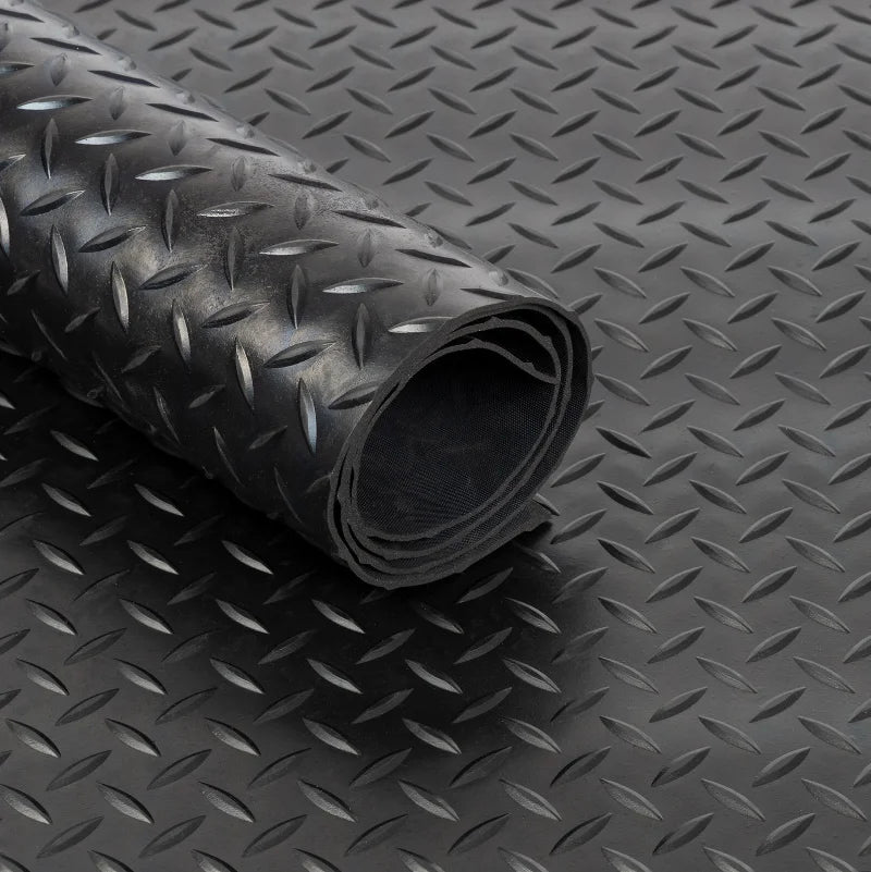 Beef Tendon Rubber Anti-Skid Mat PVC Thickened Corridor Kitchen Oil and Water Resistant Floor Mat Factory Warehouse Plastic Mat Qme Black-60cmX1m 1pcs