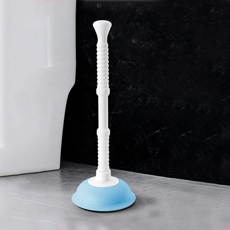 Plastic Toilet Plunger Anti-clogging Drain Cleaner Pipe Dredging Qme B