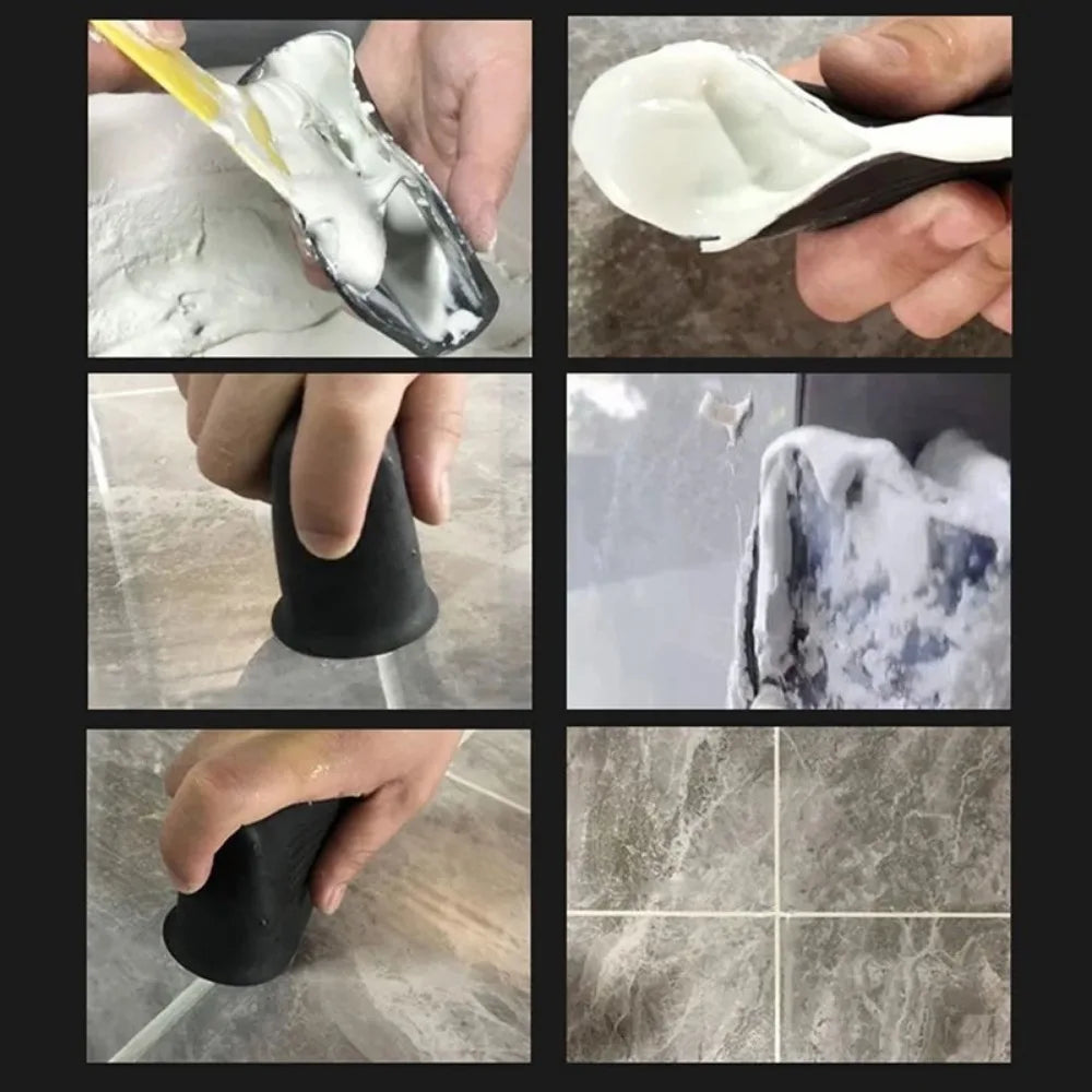 Floor tiles Caulking Finisher Ceramic Porcelain Tiles Flooring Sealant Tool Set Tile Smooth Scraper Joint Filling Beautify Tool Qme