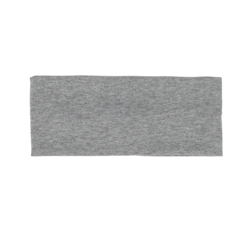 Unisex Simple Solid Running Sports Yoga Headband Absorb Sweat Elastic Qme GRAY