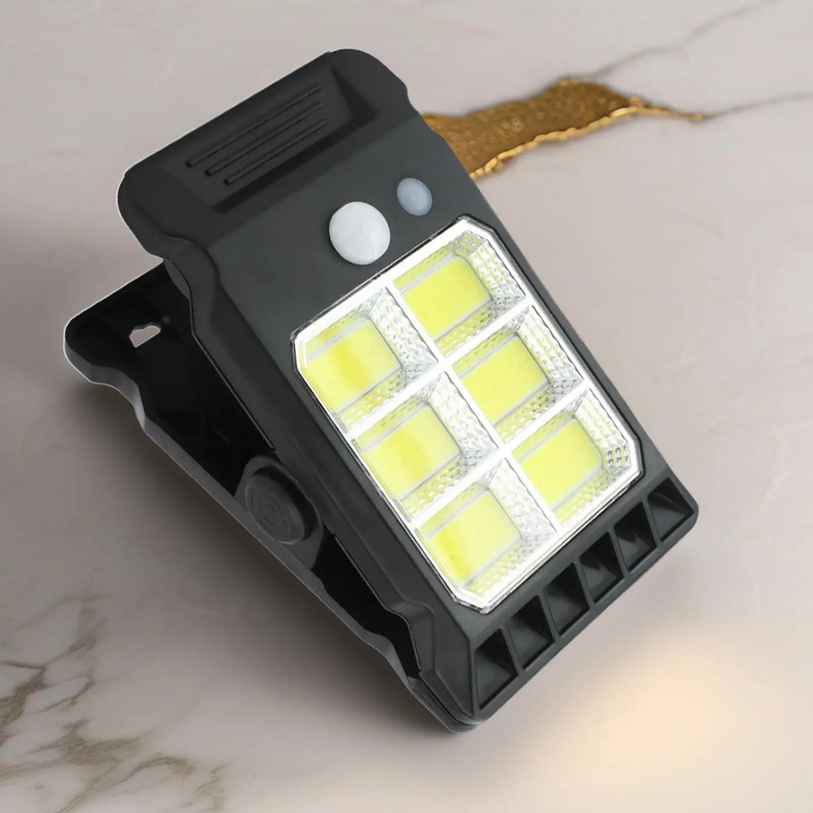 Clip Solar Lights Outdoor Smart Sensor 3 Modes Lamp Deck Yard Camping Qme