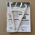 1set 70mm Skinfold Body Fat Caliper Set with Measure Tape Body Fat Monitors Body Fat Tester Skinfold Measurement accessory Qme Single scale-white