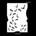 DIY Scrapbooking Reusable Bird Pattern Stencil Card Making Crafts Qme A4