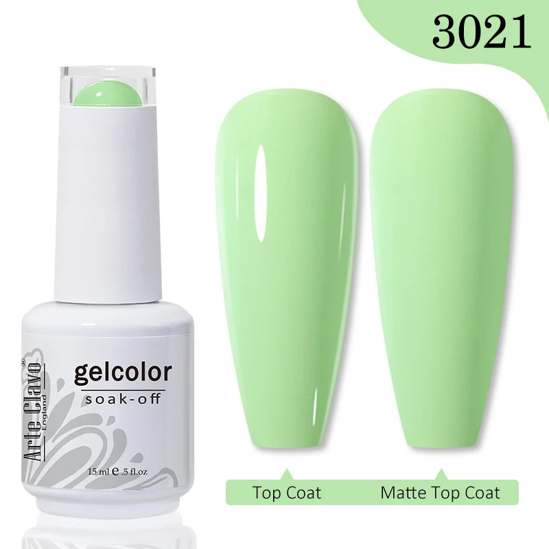 Arte Clavo Gel Nail Polishes Pink Nude Hybrid Lak Manicure