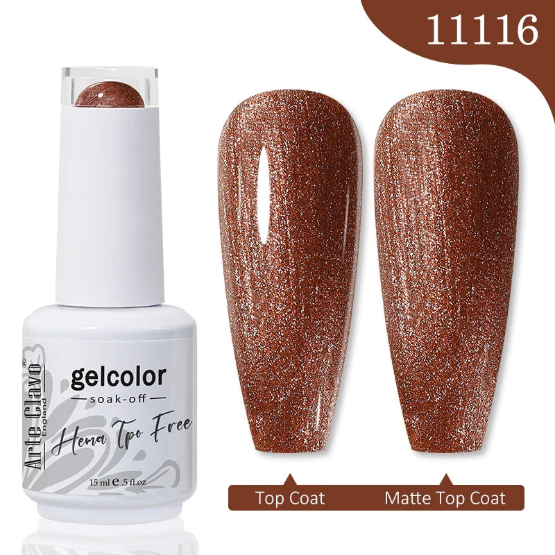 Arte Clavo Crystal Crushed Diamond Pink Blue Gel Nail Polish 2026