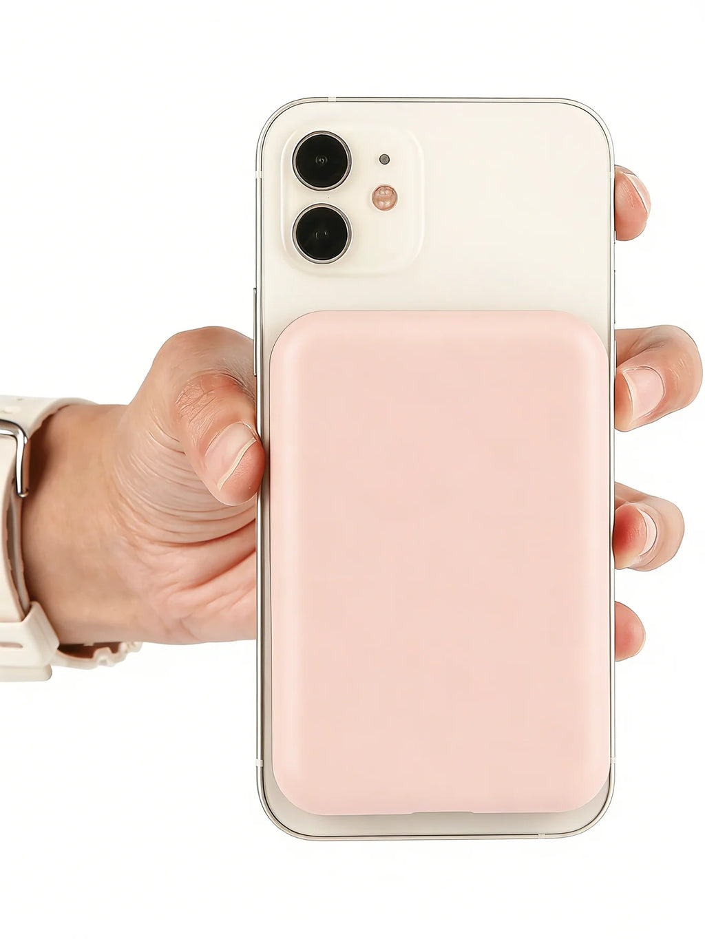 1 Pink TPU Charging Case Protector Compatible Apple's Magsafe Qme
