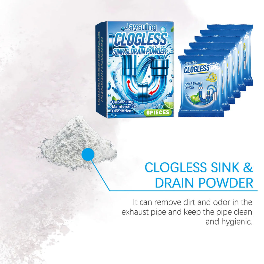 Drain Cleaning Powder Eliminate Stubborn Clogs Kitchen Sewer Power Pipes Channel Remover Prevent Blockage Pipe Dredging Agent Qme