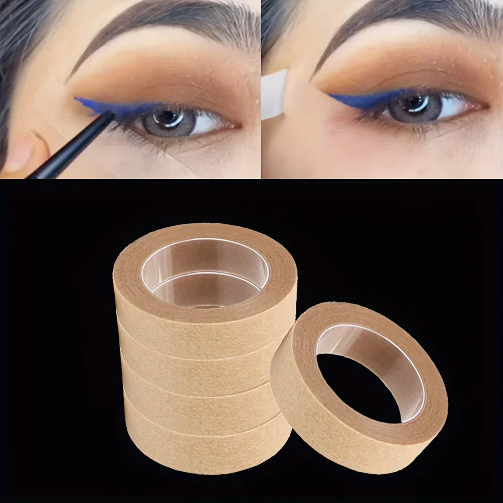 Reusable Eye Makeup Tape, Precision Eyeliner, Eyelid Lift & Lash Extension Adhesive, Odorless Beauty Application Tool Qme