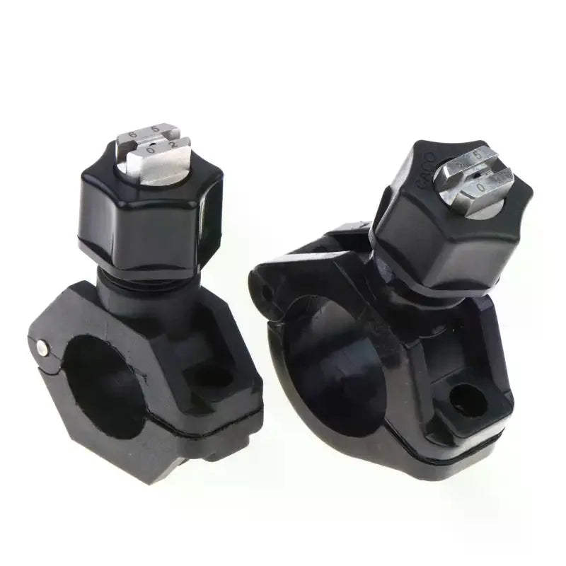 Clip-on Nozzles Pipe Mounting Plastic Clamp Swivel Balljoint Nozzle Qme